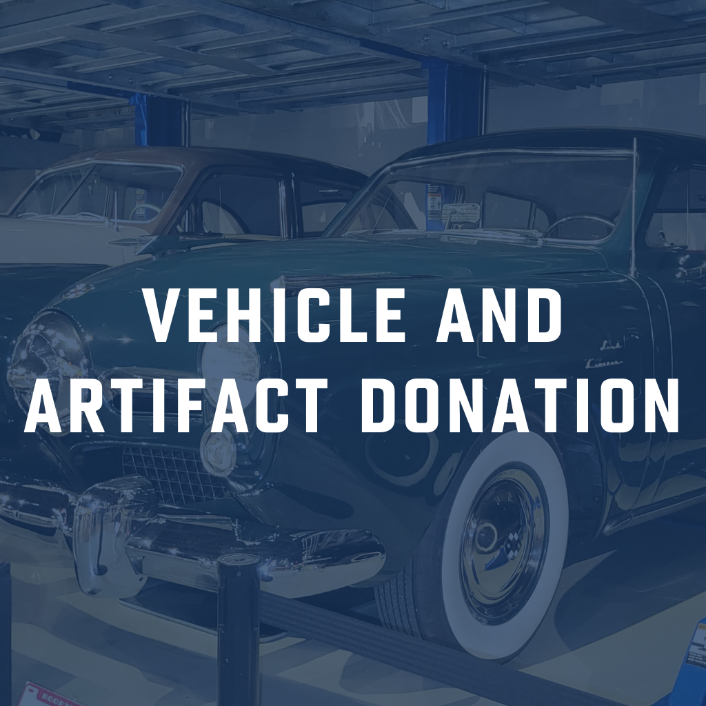 Vehicle and Artifact Donation Button